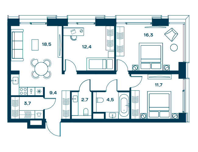 ЖК SOUL, Москва | Жилой комплекс «Соул» в районе Аэропорт, Forma